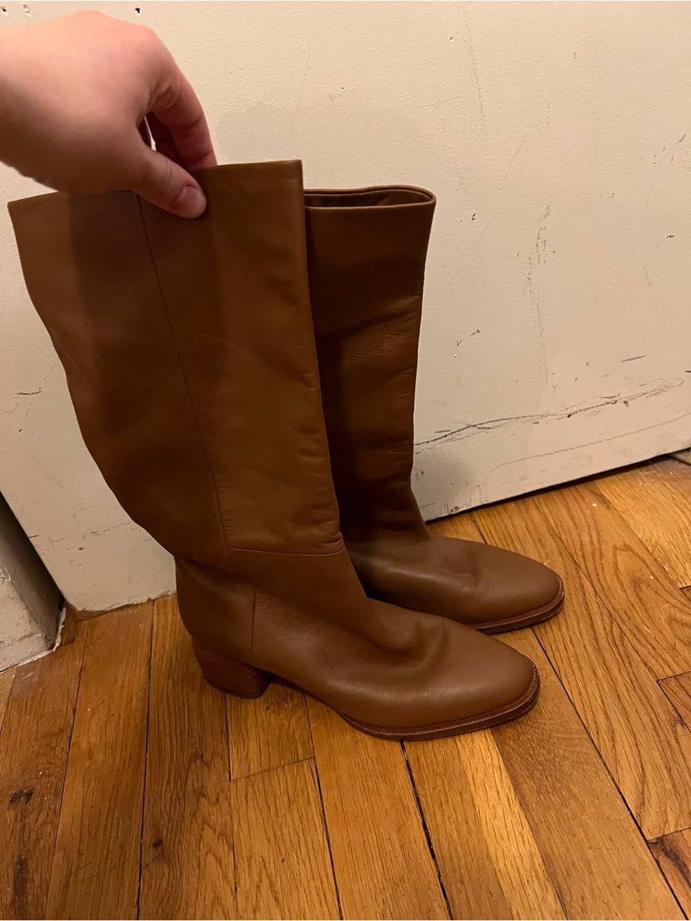 Vince Women's Tall Brown Leather Boots